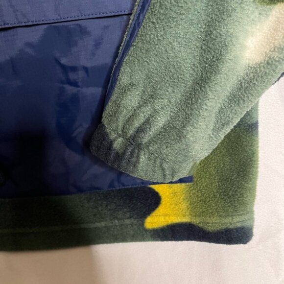 Adidas Multicolored Pullover Fleece Kids Size Small Center Pocket Zip Camo - Picture 4 of 5